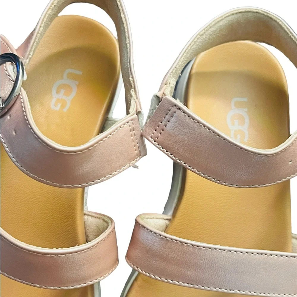 Ugg Leedah K Rose Gold Metallic Sandals